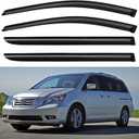 Window Visors Rain Guards for 2005 2006 2007 2008 2009 2010 Honda Odyssey, Out-Channel Window Vent Wind Deflectors Visors Shades for 05 06 07 08 09 10 Odyssey (2005-2010 Honda Odyssey)
