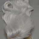 MYQUEEN White Wig for Women Long Wavy Wig 26 Inch Glueless Curly Synthetic Lace Front Wig Middle Part Natural Looking Heat Resistant Fiber Wig for Party Halloween Cosplay