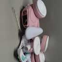 JoyRydz 6V Electric Baby Balance Bike with Bubble Machine,4 in 1 Toddler Balance Bike w/Remote Control for 1 Year Old Boys Girls Kids Bubble Bike Ride on Toys w/Powered Motor,Music,LED Lights (Pink)