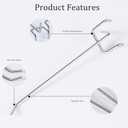 pegboard Hooks, 4inch Heavy Duty Peg Board Organizer Accessories,Metal Hooks for pegboard,peg Board Hooks for Hanging for 1/4" Pegboard Hanging Tools Garage (30 Pack)