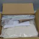 Extra Large Kids Play Tent with Flags & Star Lights, Portable & Foldable Teepee, Boys & Girls, Indoor Outdoor Dome Tent Playhouse, 59x39x59 in, Cream