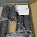 Homemory Black Flameless Candles, Halloween Candles, Battery Operated Candles, LED Pillar Candles with Remote Control and Timers, Set of 9