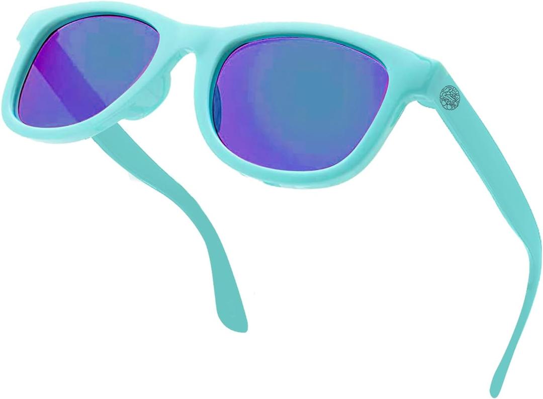 BABY SUNNIES Polarized Toddler Sunglasses Boys & Girls - Unbreakable, For Kids - UV Protection (Sky Blue)