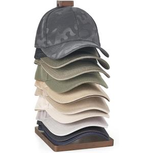 Mkono Hat Organizer for Baseball Caps, Hat Rack Hold Up to 10 Hats Baseball Caps Tabletop Hat Holder Storage Display for Closet, Dresser, Entrance, Shelf