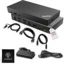 Lenovo 40AF0135US Thinkpad Docking Station Dual Monitor Hybrid USB-C with USB-A | Comes with 135W, HDMI, DP, USB C to A Cables (NEW)