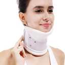 TANDCF Cervical Neck Brace Collar with Chin Support for Stiff Relief Cervical Collar Correct Neck Support Pain Bone Care Health(Size L) (Large (Pack of 1))