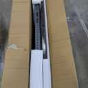 Stainless Steel Art Rolling TV Cart, Mobile TV Stand for 65-110inch TVs, Heavy Duty TV Stand with Wood Shelf&Large Storage Pegboard 220 lb. Load Capacity, Max VESA 1200x600mm (Style 1)