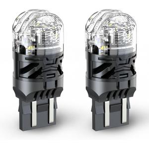 7443 LED Turn Signal Bulb Compatible for Honda Accord Turn Signal 2016 2017 2018, No Hyper Flash, 12V Amber White Switchback, T20 W21W LED Light