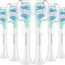 Aoremon Replacement Toothbrush Heads for Philips Sonicare C3 Premium Plaque Control HX9044/65 G3 Gum Care HX9054/65 W3 4100 5100 6100 7500 C1 C2 Flexcare Diamondclean HealthyWhite, 6 Count, White