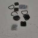 6PCS Heavy Duty Steel D Rings Tie Down Anchors, Ultra Durable 3500 Pound Breaking Strength Surface Mount Hooks Securing Cargo for Trailer, Truck Bed, with Screws & Bolts