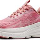 ALLSWIFIT Women's Slip On Walking Shoes Hands-Free Cushion Running Tennis ActiveSolid Non-Slip Comfortable Workout Gym Athletic Fashion Sneakers (8.5, Pink)