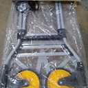 380 LB Capacity Folding Hand Truck Heavy Duty Foldable Dolly Cart with Wheels, Aluminum Collapsible Hand Cart Portable Trolley Dolley with Telescoping Handle for Moving Use Gorpuire