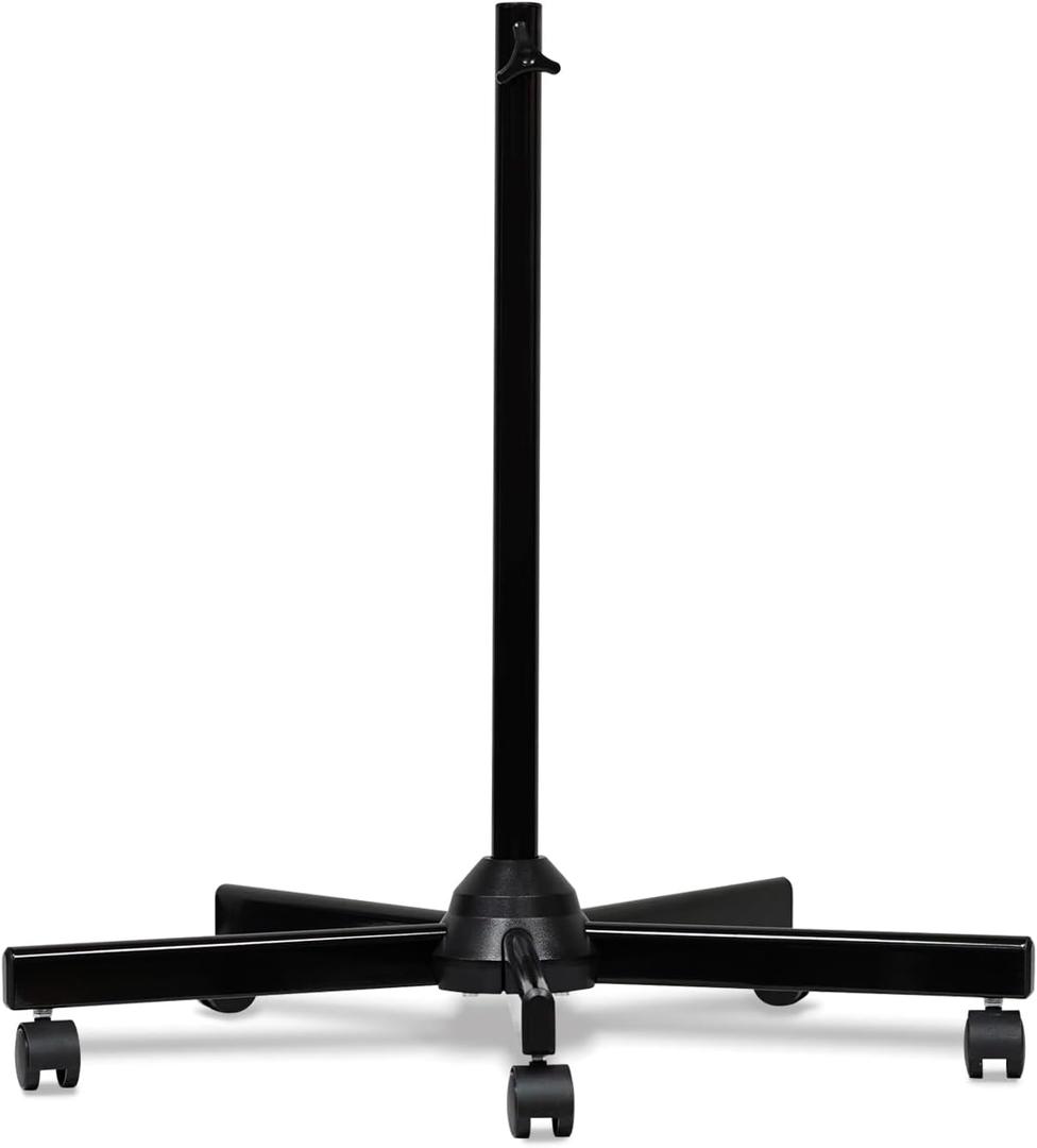 Five Legged Pulley Base Floor Stand, Adapted to LED Desk Lamps and Magnifier Lamps, Suitable for Work, Beauty and Nail Art, Repair, and Artistic Creation(Black)
