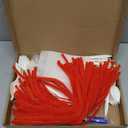 Relaxgiant 50 Set Fork Craft Kit DIY Disposable Creativity Sporks Red Pipe Cleaners Self Adhesive Wiggle Googly Eyes Make Your Own Craft Kit