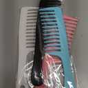 MODENGKONGJIAN 4PCS Wide Tooth Detangling Comb, Large Hair Styling Comb for Curly, Wet, Long Hair (Multi-colored, Polypropylene, Handgrip)