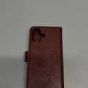 Bocasal Detachable Wallet Case for iPhone 17 RFID Blocking Card Slots Holder Premium PU Leather Magnetic Kickstand Shockproof Wrist Strap Removable Flip Protective Cover 5G 6.3 inch (Brown)