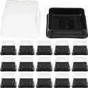 DOITOOL 100Pack Plastic Single Individual Cupcake Muffin Dome Holders, Moon Cake Box Stand, Mooncake Packaging Box with Covers, Cookies Muffins Dome Box Transparent Dessert Boxes- Black ( 5. 7x5.