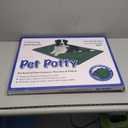 Dog Grass Pad with Tray 25"X20" - Portable Dog Litter Box for Balcony/Patio, Indoor/Outdoor Artificial Turf Pet Potty for Puppy Training, with Washable Pee Pad and Fake Grass Mat
