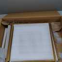 eletecpro 12x12 Picture Frames Set of 4, Vintage Photo Frame with Glass Cover, Gold Frames 12 by 12 Display 8x8 Photo with Mat or 12x12 without Mat for Home Wall Decor, Gold