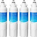 Waterdrop ADQ73613401 Refrigerator Water Filter, Replacement for LG LT800P, ADQ73613408, ADQ75795104, ADQ73613402, Kenmore 9490, 46-9490, LSXS26326S, LMXC23746S, LSXS26366S, WD-F20, Pack of 4