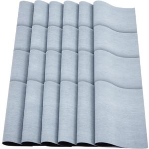 Faccito 24 Pcs Water Drawing Writing Cloth Reusable Water Paper 17 x 13 Inch Chinese Calligraphy Practice Felt Mat No Ink for Students Beginners Practicing