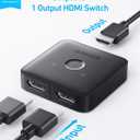 Anker HDMI Switch, 4K@60Hz HDMI Switcher, 2 in 1 Out with Smooth Finish, Supports HDR, 3D, Dolby, Compatible with Laptops, PC, Xbox Series, PS5 / PS4, Projector, and More