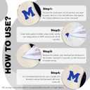 5 x 6-1/2" Varsity Letter Patches Blue Iron On Letters Letterman Jacket Patches Chenille Large Iron On Letters for Clothing Jacket/Hoodie/Varsity J