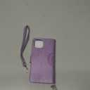 Wallet Case for iPhone 13,[RFID Blocking] 3 Card Holder Stand with Credit Card Slot PU Leather Magnetic Protective Flip Cover for iPhone 13(Purple)