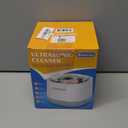 Ultrasonic Retainer Cleaner 45kHz, 250ML Portable Ultrasonic Cleaner, Professional Retainer Cleaner Machine for Dentures, Mouth Guard, Aligner and Jewelry (White with Light Gray)