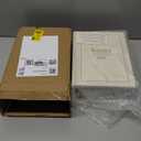 Foreside Home and Garden White Faux Book 8x6 Lidded Decorative Wood Storage Box