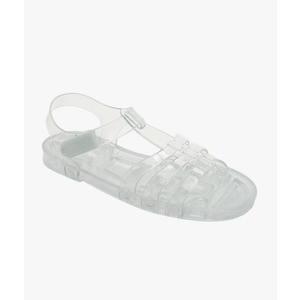 Toddler Sandals Jelly Shoes Girls Unisex Boy Flat Retro Slides Clear Kids Water Slippers Slingback Summer Beach Adjustable Buckle Glitter Dress Soft Size 27