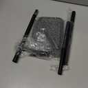 Toilet Paper Holder Stand with Top Storage Shelf, Free Standing Toilet Roll Dispenser for Bathroom, Holds 4 Reserve Rolls (Matte Black)