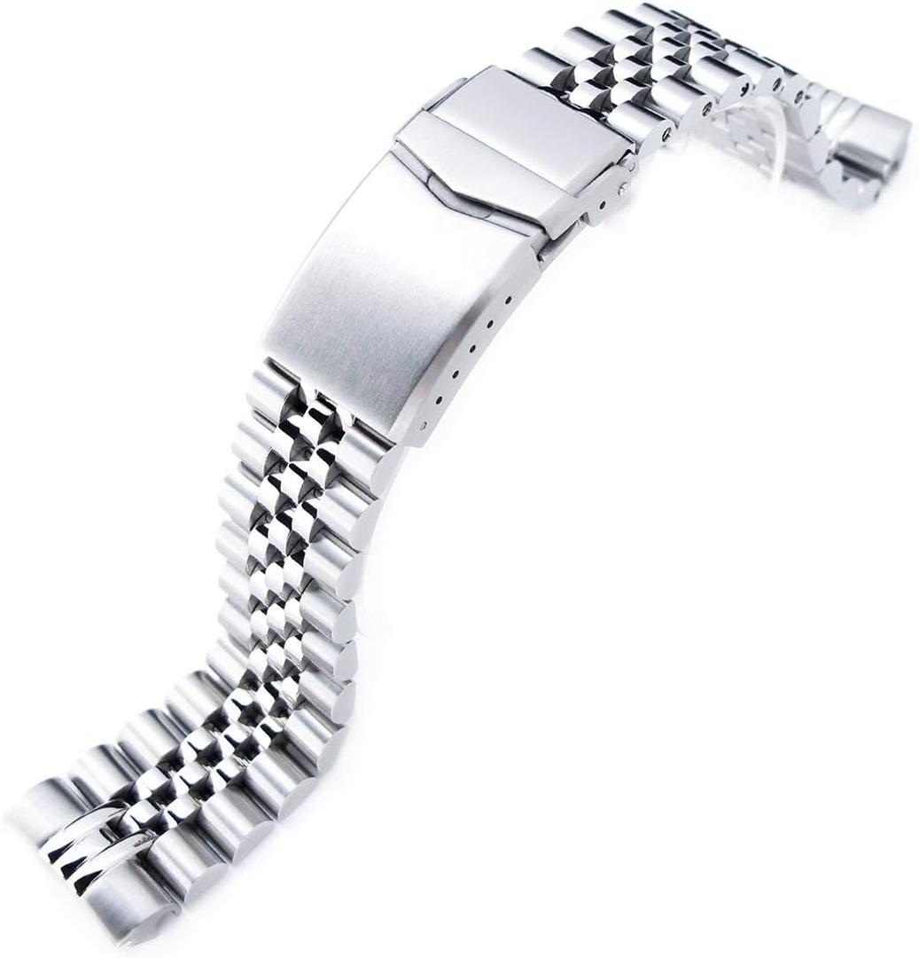 MiLTAT 22mm Watch Band for Seiko Turtle SRP775 SRP777 SRPA21, Super-J Solid Screw-Links