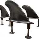 Soft Top Surfboard Fin Set of 3 Surfing Fin