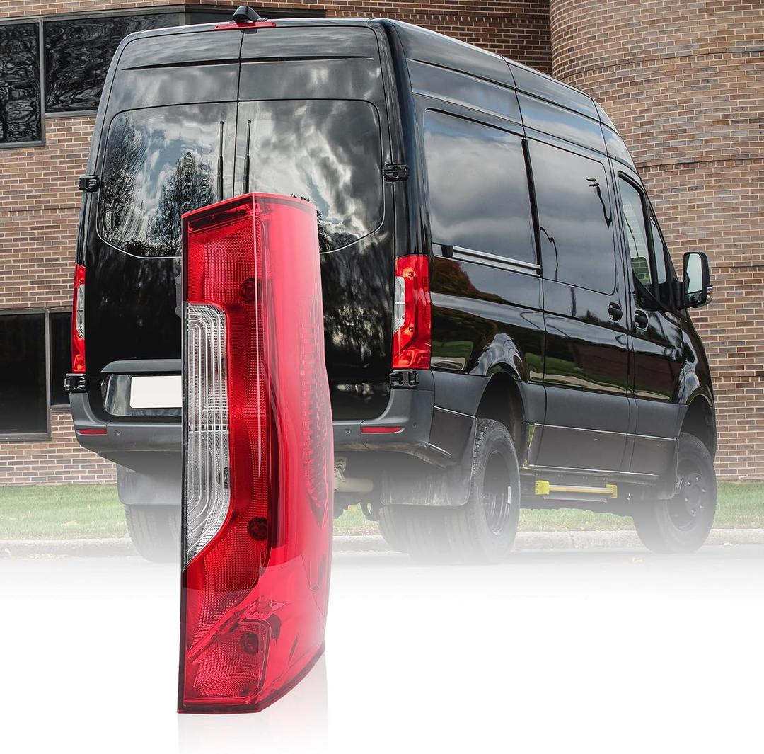 Tail Light Compatible with 2019-2026 Mercedes Sprinter and Freightliner Sprinter with Bulbs and Harness(Right Passenger Side)