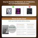 GUSGU Transparent Case with Wireless Keyboard for iPad Air 13-in.(M3/M2, 2025/2024), 7 Colors Backlight, Trackpad, 360Rotating Stand for iPad Pro 12.9-in (6/5/4/3 Gen), Tech Style (Shadow Circuit)