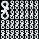 Blulu 100 Packs Christmas Light Clips - Durable Mini Gutter Hang Hooks, Plastic S Clips for Outdoor Xmas Decoration, Icicle String Lights on Shingles and Gutters