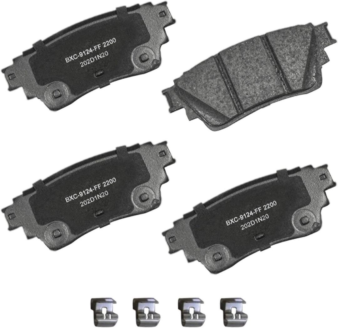 Bendix Premium SBC2200 Ceramic Rear Brake Pads for INFINITI QX60 2023-2022, Mitsubishi Outlander 2023-2022, Nissan Altima 2024-2019, Kicks 2024-2021, Pathfinder 2024-2022, Rogue 2023-2022