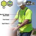 Radians ST11B Type R Class 2 Short Sleeve Black Bottom T-Shirt - Orange/Black - Size 2X (XXL)