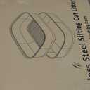 Stainless Steel Sifting Litter Box with Lid, Metal Litter Pan with Scoop for Big Cats Multi Cat, Extra Large Cats Litterbox Odor Control Easy Clean (22.8 * 16.1 * 6.5inch-Without Enclosure, X-Large)