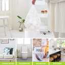 200 Counts 2 Gallon (1.8-2 Gal) Small Trash Bags Garbage Bags by RayPard, fit 1.6,1.8,2,2.2 Gal Waste Basket, 6.5-7 Liter Strong Trash Can Liners for Home Office Kitchen Bathroom Bedroom, Clear