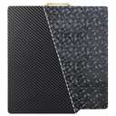 Smooth P2S PEO+PET 3D Printer Build Plate for Bambu LabP2S/ X1/X1C/X1E/P1P/P1S/A1, Flexible Diamond+Carbon Fiber Smooth Spring Steel Double Sided Bambu Sheet Removable Print Bed 257x257mm