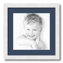 THREELOVE White 17x17 Frame with 13x13 Mat Opening Picture Frame -1PCS