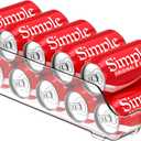 Simple Houseware Soda Can Organizer and Dispenser for Refrigerator / Pantry, Clear (1 Pack)