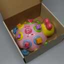 Baby Musical Ladybug Crawling Toys,Baby Toy 6-12 Months with Light-up Music, Early Educational Learning Toy, Infant Gift Toys for 7 8 9 10 11 Months 1-2 Years Old Newborn Girls (Pink)