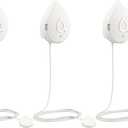 Moen White Flo Smart Water Leak Detector, Water Sensor Alarm for Home, 3-Pack, 920-005