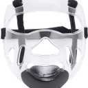 Colaxi Clear Taekwondo Mask Protective Detachable Thickening Face Shield Head Cover, Face Protection Cover Head Gear Face Guard for Boxing Karate (Kids)