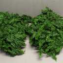 2 Pcs 6 Ft Christmas Cedar Pine Garlands, Artificial Cedar Garland, Realistic Green Artificial Greenery Garland for Table, Mantle, Wall, Indoor, Outdoor Christmas Decorations (2, 6 FT)