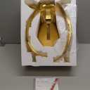 Faux Taxidermy Deer Head Wall Art - Geometry Home Decor, 8 Point Buck Bust Wall Hanging (Gold, 23.3''Wx21.3''H)