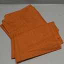 Orange Sheer Curtains for Bedroom Living Room 96 Inches Long 2 Panels, Modern Airy Soft Lightweight Rod Pocket Light Filtering Sheer Curtains Drapes, Orange, Each 42" Wx96 L Inch